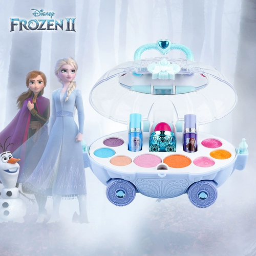 Дисней, коробка для косметики для принцессы для макияжа, комплект, игрушка, «Холодное сердце», 3-8 лет, подарок на день рождения