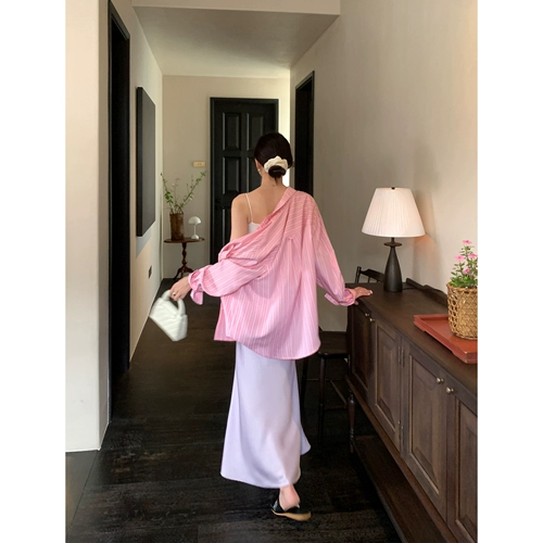 pusumede Осенняя дизайнерская рубашка для отдыха, в корейском стиле, оверсайз