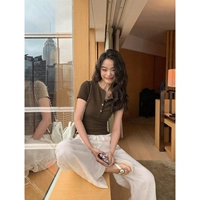 Версия темно -коричневого хлопка (вязкость)