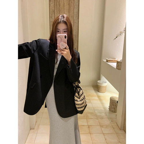 pusumede Сексуальный пиджак классического кроя для отдыха, (в наличии на складе), оверсайз