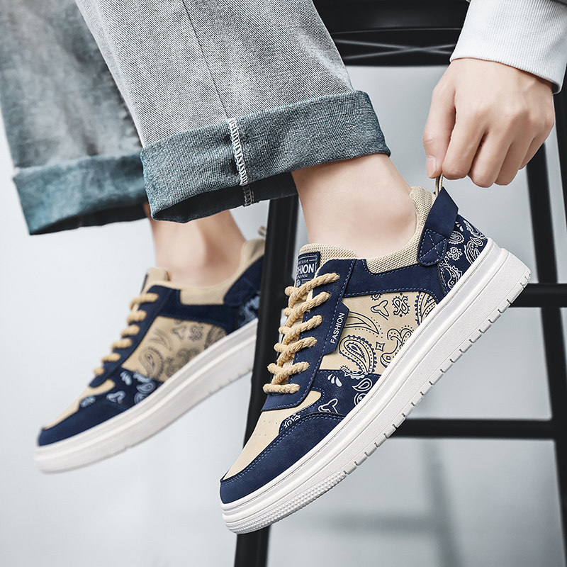 2025 New Men's Shoes Winter Breathable Canvas Shoes Men's Low-Top Trendy Versatile Student Lace-Up Casual Sports Sneakers