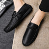 2025 Summer New Breathable Loafers for Men, British Style Soft Sole Casual Leather Shoes, Slip-On Lazy Driving Shoes for Men