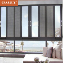 Shenzhen casement window broken bridge Aluminum alloy doors and windows sound insulation system Window screen one seal Balcony push-pull window customization