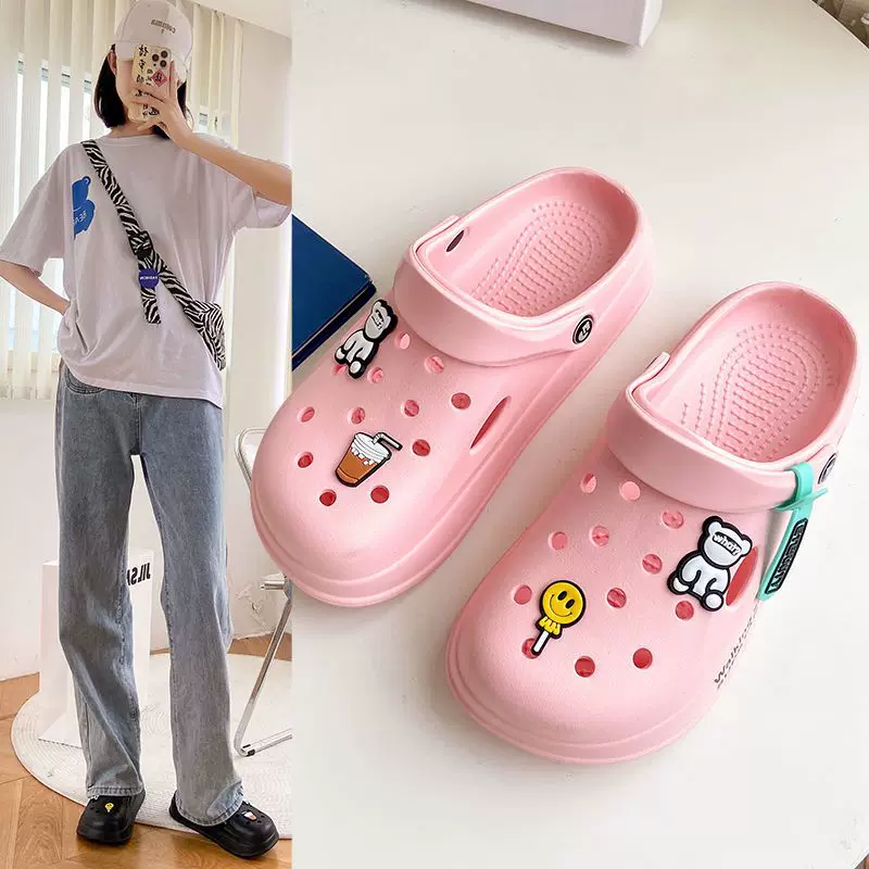 Пляжные сандалии (Crocs) дышащие, противоскользящие, дезодорирующие, унисекс 36–45