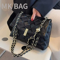 Небольшая сумка, цепь, сумка на одно плечо, из натуральной кожи