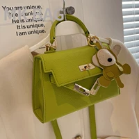 Летняя портативная платиновая сумка через плечо, США, коллекция 2022, из натуральной кожи, премиум класс