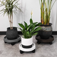 花博士 Стальной лотч на базе колеса на лотках для горшки для горшка для ремня колеса Универсальный колесный ролик Движение колеса круглое шасси нижнее опора