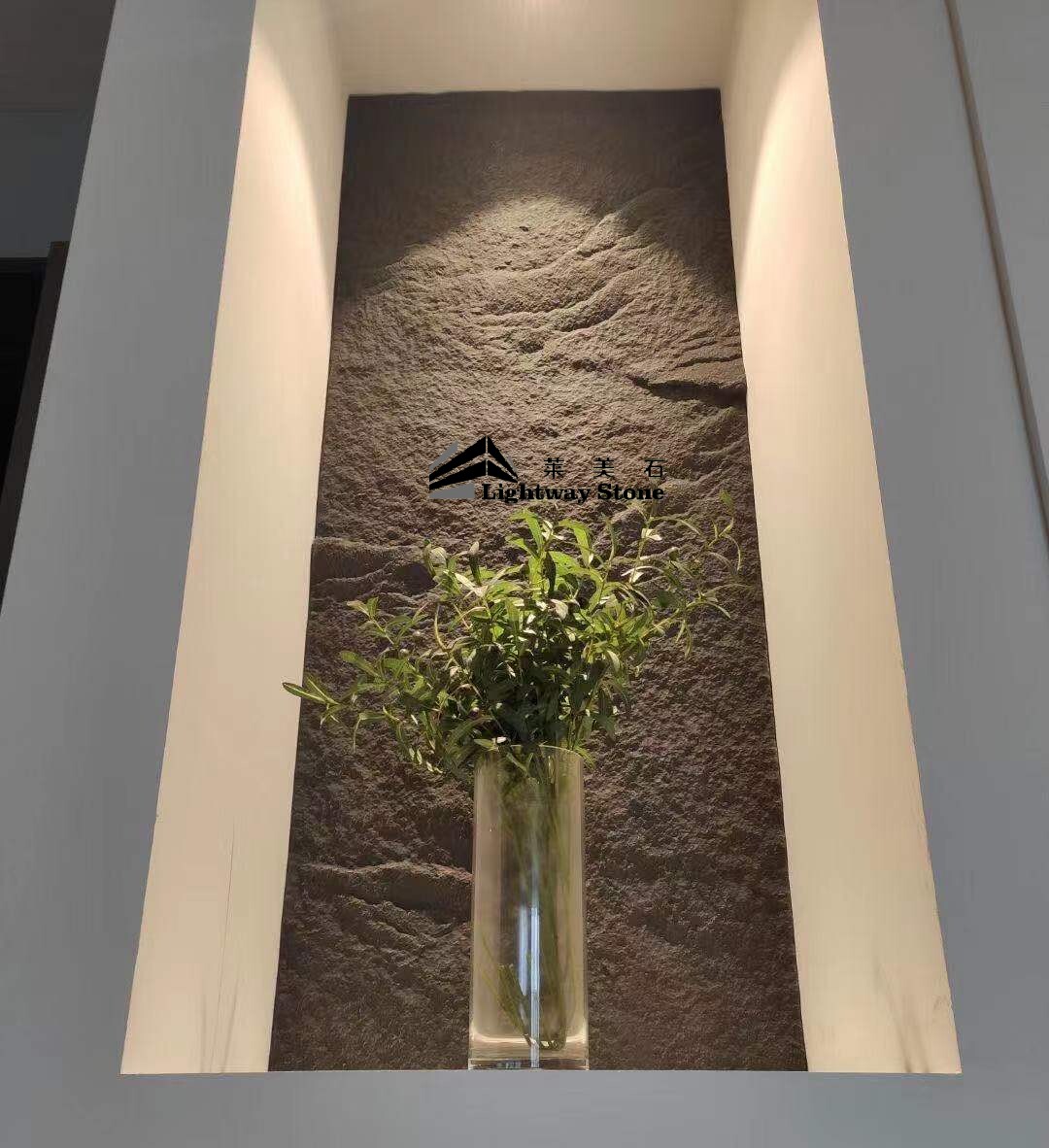 New Pu Light Cultural Stone Outer Wall Brick Simulation Rock Wall Villa Folk Dormitory Stone Background Living-room Artificial Marble