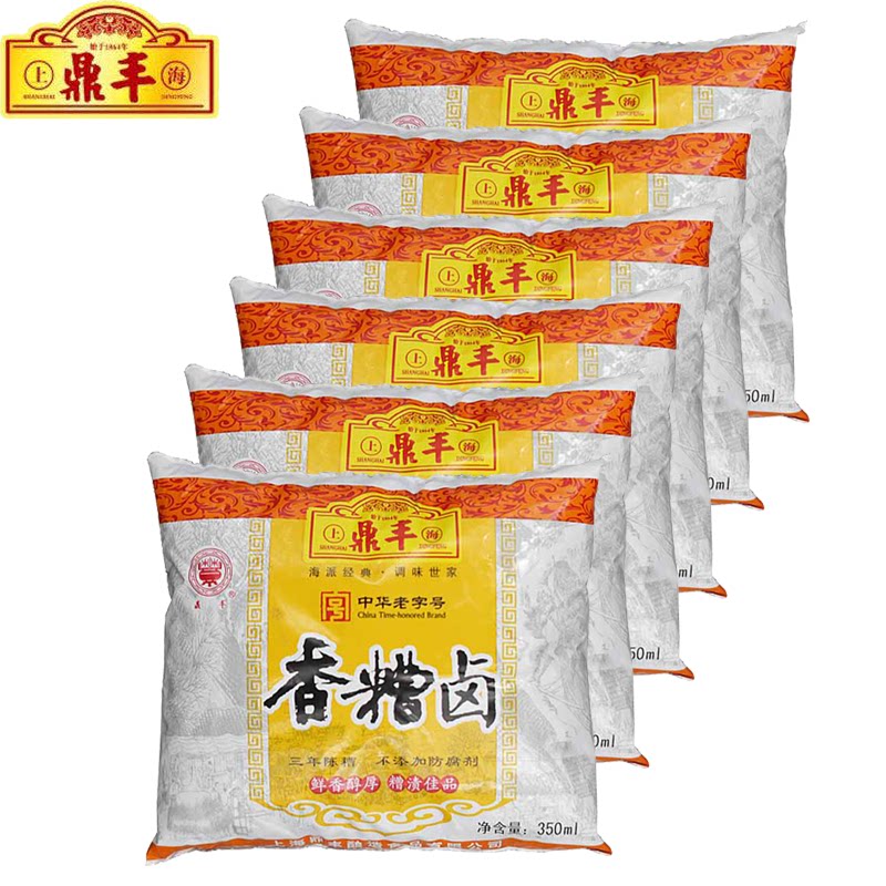 Dingfeng bad brine three years old bad bad brine 350ml * 6 bags of cooking wine home bad marinade pickled pepper chicken feet condiment