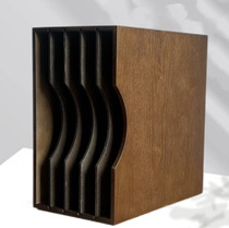 Solid wood 12-inch vinyl record rack classical nostalgic LP record storage rack vinyl disc storage box CD storage rack