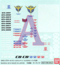 The Wandai HG 1:144 UC OO Universal Series (up to 35 Anniversary Stickers)