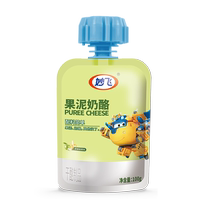 (4 bags) Miaofei Puree Cheese No Added Preservatives 0 Flavor Apple Banana Prune Suction Bag 100g