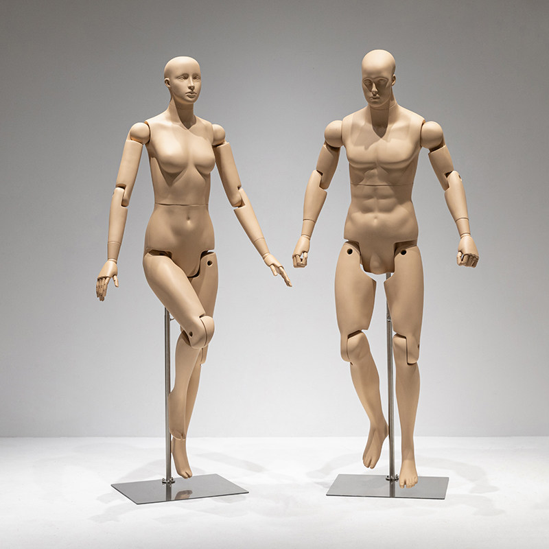 人体模型 运动模特道具男女机器人可活动关节假人偶AI全身人体模型展示架：时尚界