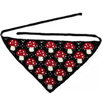 Черный [Большой гриб -треугольник шарф]