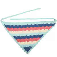 Синий радужный шарф