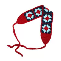 Синяя этническая повязка на голову, этнический стиль