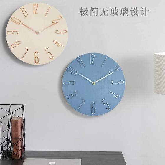 Hot selling popular wall clock creative Nordic wall clock living room clock home modern silent wallclock