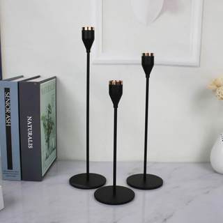 Metal iron candlestick candlelight dinner romantic ornaments home decoration creative crafts in stock