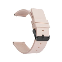 Пряжка телесного розово-черного цвета и необработанные серьги