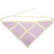 Белый и фиолетовый [шарф с квадратным треугольником]