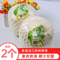 Imported Thai coconut green 2 pack fresh fruit perfume coconut green peeled green coconut spot pregnant women fruit