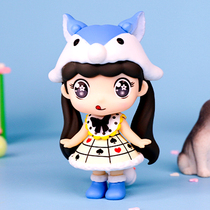 Small fart children blind box hand-held 9 5cm high a set of full set of girl heart dolls cute doll ornaments tide play gifts