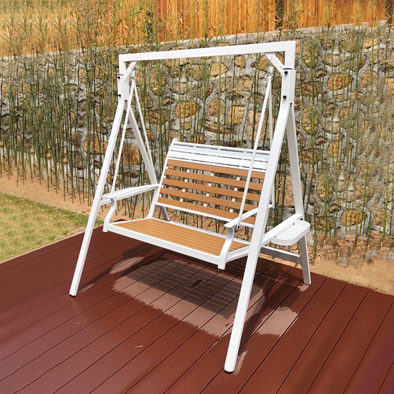 Patio Swing swing Garden Double Rocking Chair Aluminum Alloy Outdoor swing Chair Outdoor Hammock Outdoor bed Home Yard Swing
