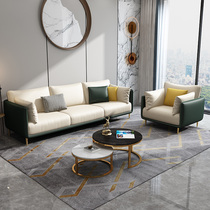 Small family modern minimalist cloth Sofa Rental room Living room Bedroom Single Double Tech BuNordic Light Lavish Sofa