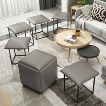 Net red magic square stool combined stool Home Stackable sofa small short stool Dining Room Tea Table Multifunction containing plate stool