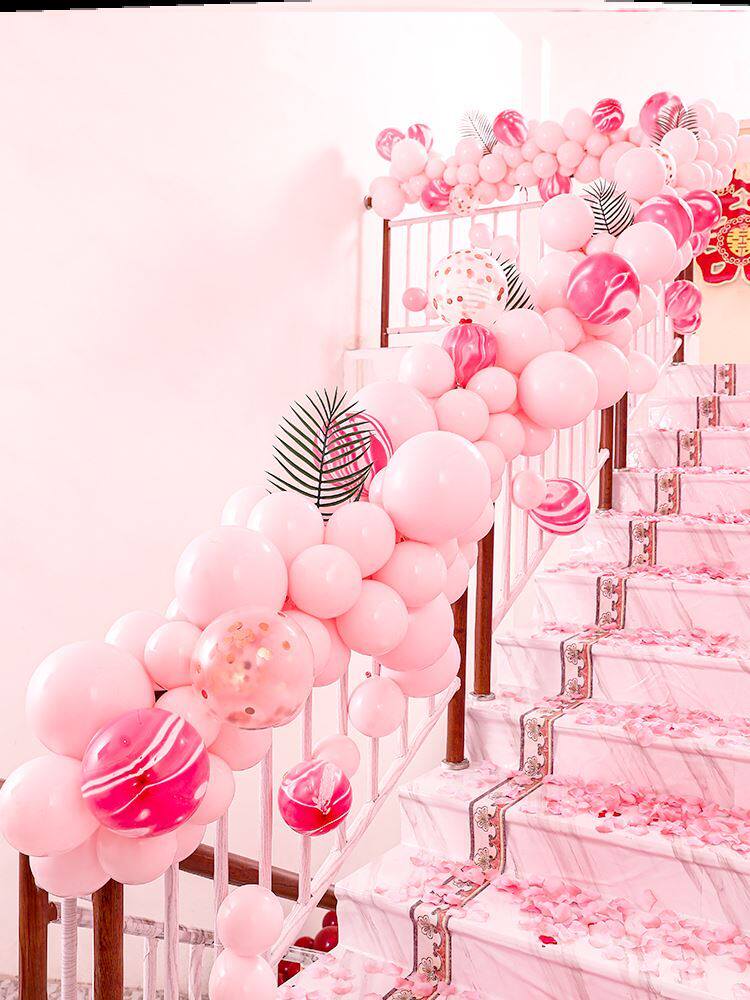 Women's wedding room decoration ins wind arch yarn snow yarn decorative cloth Ribbon aisle big red door decorative net gemstone