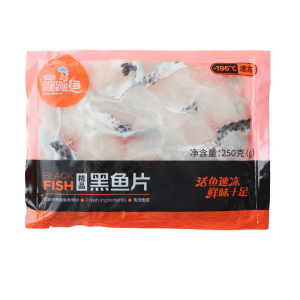 何氏蹦蹦鱼免浆黑鱼片250g*6包