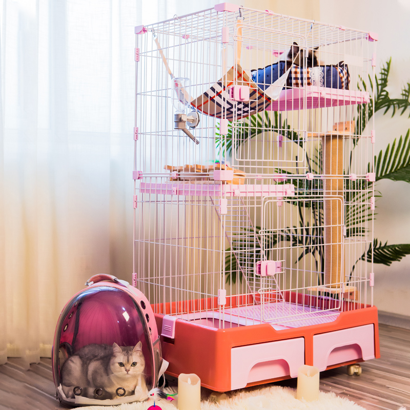 Cat Cage Cat Cage Home Mega Cat House Cat Cage Villa Indoor Can Put Cat Litter Basin Cat Cage Out Cat House Cat Cage