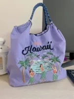 Сиреневая синяя сумка через плечо, бретели