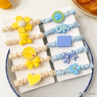 3+4 Новая корейская новая веревка для волос 10 комплектов