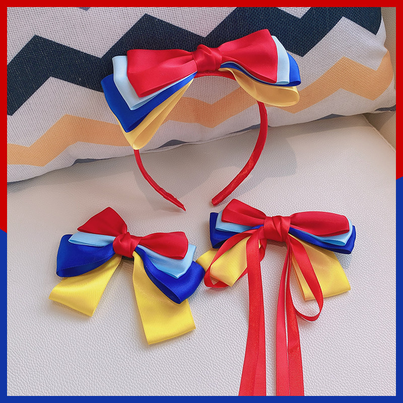 Girl White Snow Princess Hair Accessories Children Butterfly Knot Headwear Cute Baby Hair Clip Little Girl Floating With Hairpin Clips