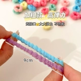 Милое детское прочное безвредное эластичное полотенце, детская резинка для волос, не повреждает волосы