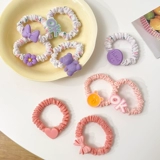 Высококачественная безвредная эластичная заколка для волос, детский аксессуар для волос, милая резинка для волос, не повреждает волосы