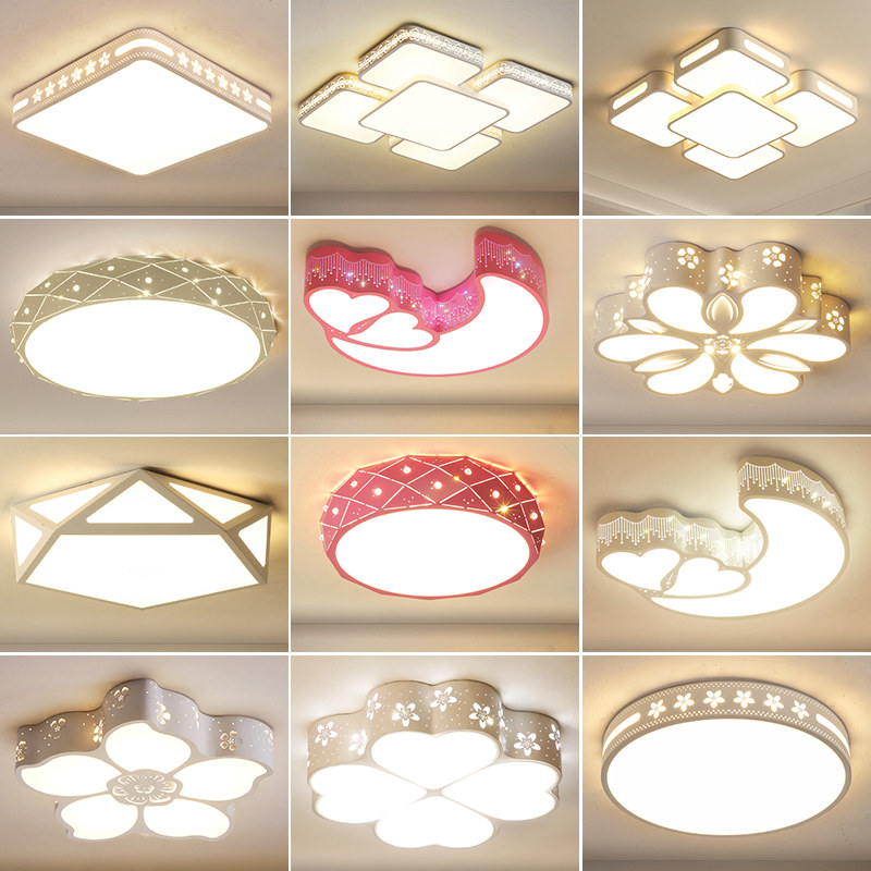 Bedroom lamp ceiling lamp master bedroom warm and romantic children's room living room dining room round lamps