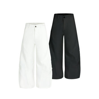 Goinskcleanfit pleated scimitar trousers