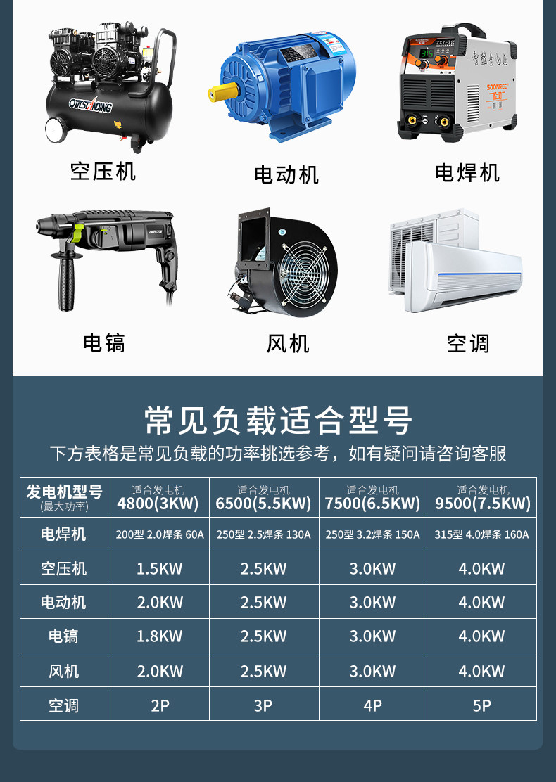 Ring Power gasoline generator 3KW hand/electric start single-phase small household gasoline generator set 220V