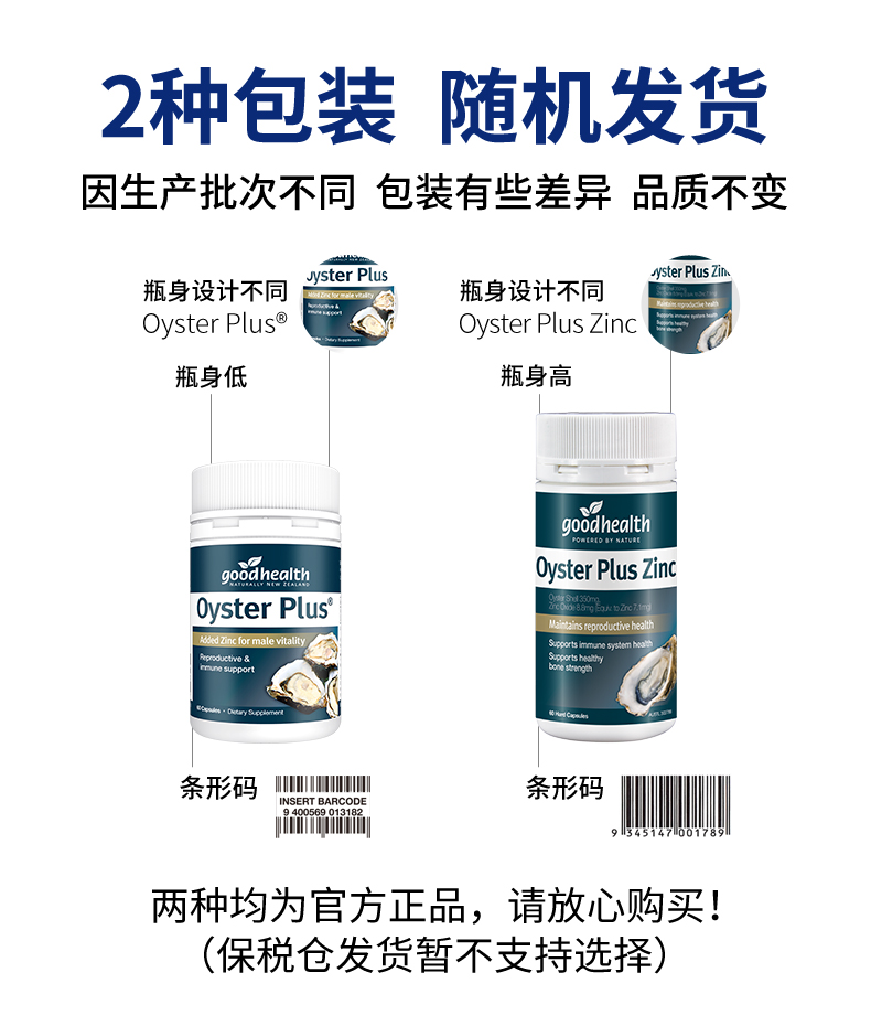 新西兰进口 goodhealth 牡蛎精华胶囊 60粒*2瓶 提神抗疲劳 图1