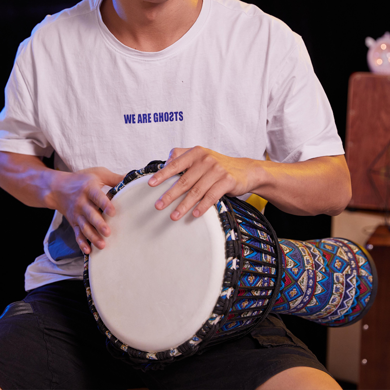 Special 8-inch hand drum for children's African drum nursery school 10 inch adult professional percussion instrument goat leather hand clapping drum