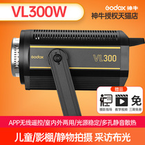 Staple Bull VL300W photo shoot replenishment soft light lidled film and television camera portrait food photographing cybernetic children in the infrared room of Taobao live room portrait lighting lighting