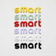 专用smart精灵一3号车身机盖字母贴外观改色装饰贴前后车标改装