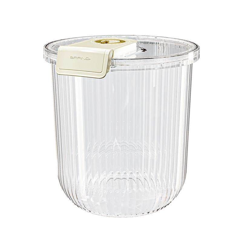 Household Rice Container, Food-Grade, High-End Transparent Acrylic Rice Jar, Insect-Proof, Moisture-Proof, Sealed, 10kg Compartment Noodle Container