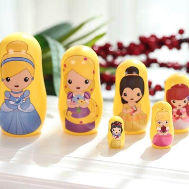 Russian-Style Matryoshka Doll 6-Layer New Chinese-Style Princess Cute Children's Educational Toy Birthday Gift