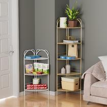 Corner cabinet storage rack floor-standing triangular corner cabinet storage cabinet corner living room corner side cabinet small light luxury bedroom