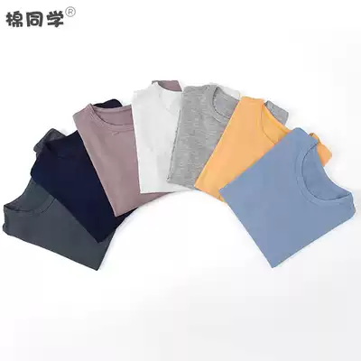 Cotton children's thin bottoming shirt Modal solid color Western style long-sleeved men's and women's children's autumn clothes long-sleeved comfortable top