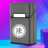 Портативный портсигар, пластиковая коробка с гравюрой, китайский гороскоп, делается под заказ, подарок на день рождения
