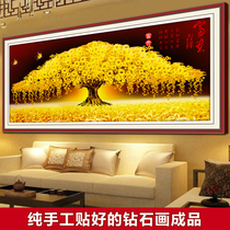 Good diamond finished product full of new living room modern Chinese rich tree cow cash tree gold scenery